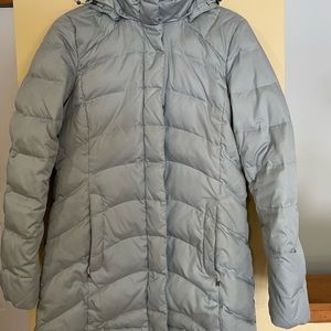 Women’s Lands End Gray Puffer Jacket, Size 2-4
